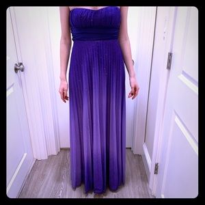 SPEECHLESS purple ombré maxi dress